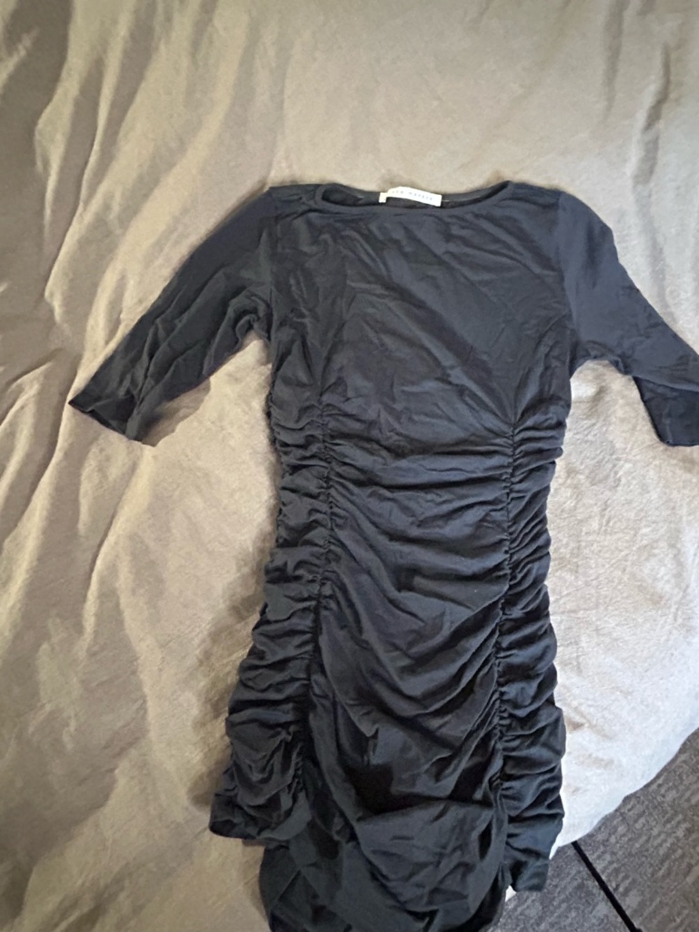 Classic Black Ruched Women’s Dress Maternity